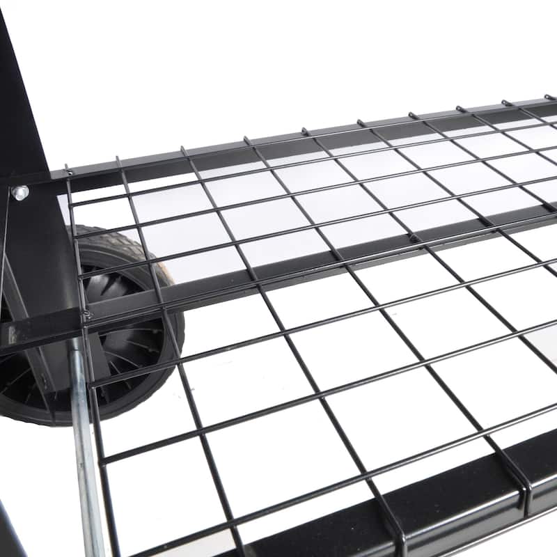 Metal Raised Garden Bed on Wheels for Outdoor Use
