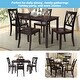 preview thumbnail 3 of 17, Clihome 5-Pcs Wood Home Kitchen Dining Table Set