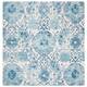 SAFAVIEH Madison Belle Vintage Paisley Pattern Area Rug - 6'7" x 6'7" Square - Cream/Turquoise