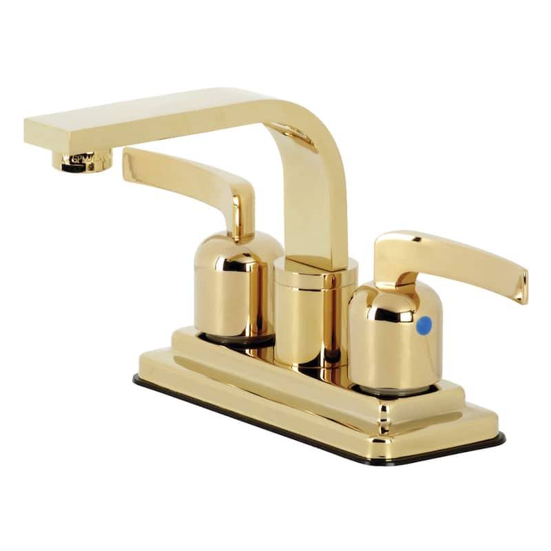 Kingston Brass Centurion 1.2 GPM Deck Mounted Centerset Bathroom - Polished Brass