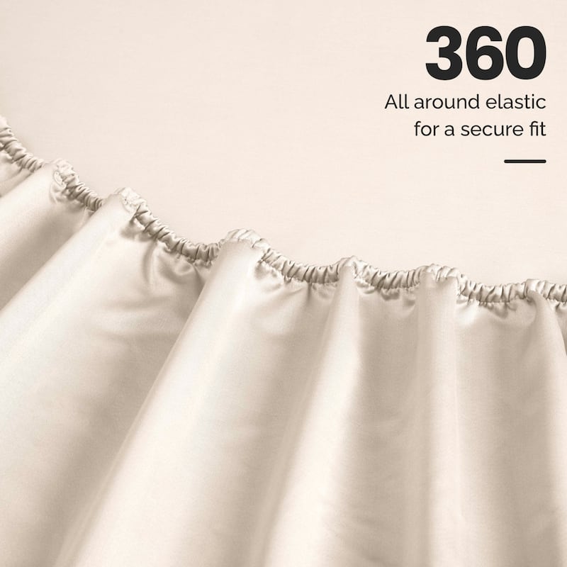 Blue Nile Mills 1500 Thread Count Egyptian Cotton Deep Pocket Solid Sheet Set