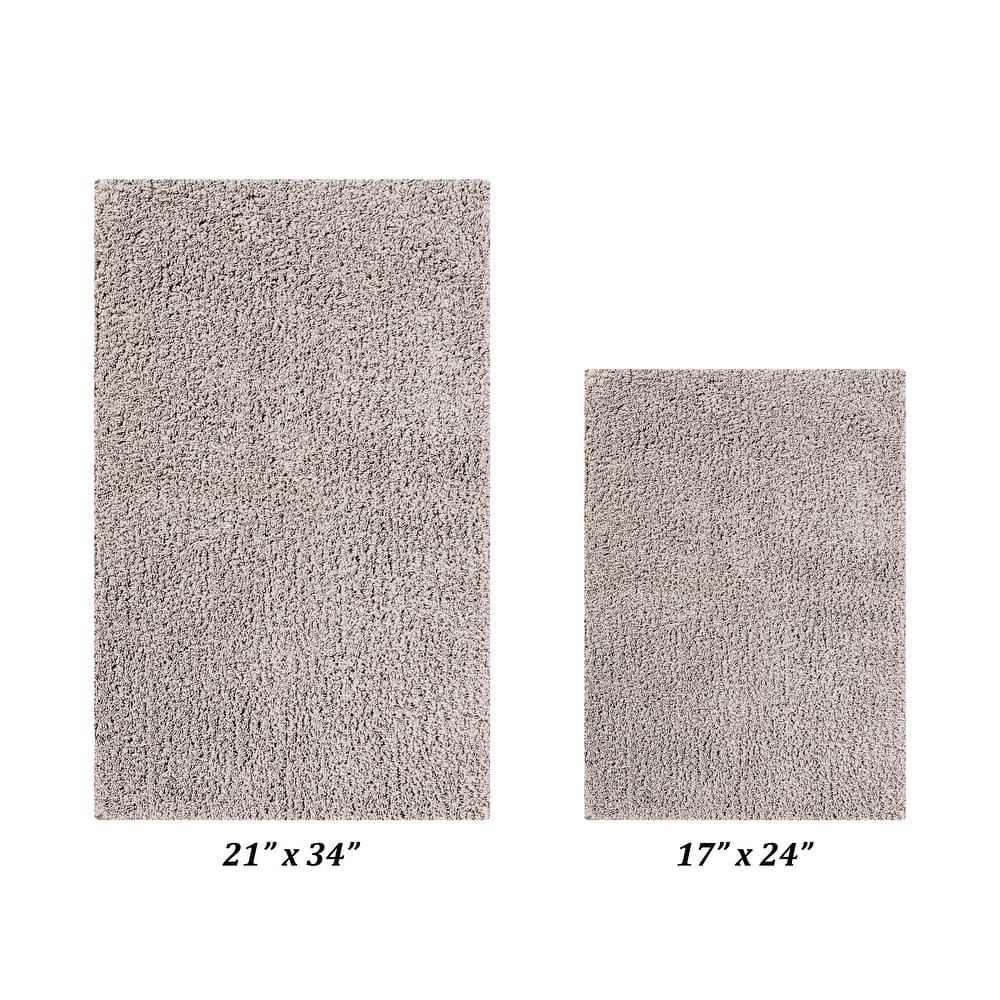 Better Trends Bath Rug Set 100% Micro Polyester Tufted Anti-Skid Latex Backing Bathroom Rugs for Shower, Sink Mats Micro Plush