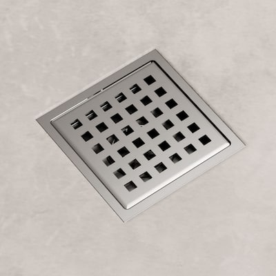 VIGO Elan 4" L Square Shower Drain
