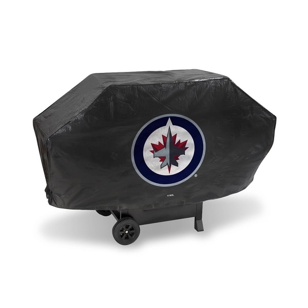 68" x 35" Red and White NHL Winnipeg Jets Deluxe Grill Cover - N/A