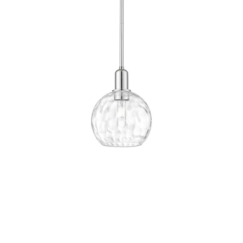 Innovations Lighting 716-1S-11-8 Athens Water Glass Pendant Athens - Polished Chrome / Clear Water Glass