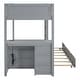 preview thumbnail 45 of 58, Merax Full/Twin Bunk Bed with Twin size Trundle, Storage and Desk