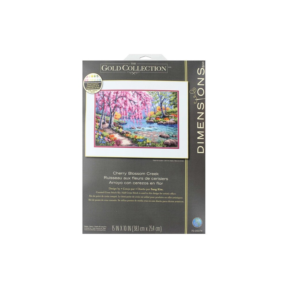 16 Count Light Blue Aida Cloth Dimensions 70 35374 Cherry Blossom