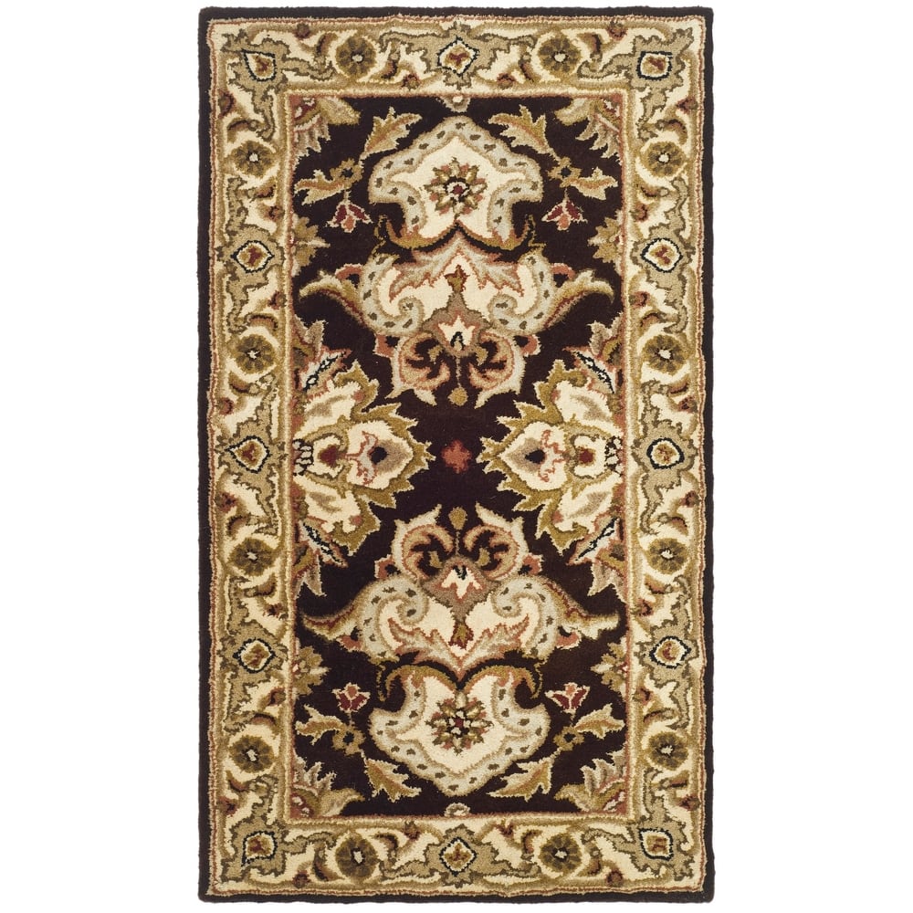 SAFAVIEH Handmade Heritage Ogee Dot Traditional Oriental Wool Rug