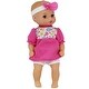 preview thumbnail 1 of 3, Doll Baby's First 11" Classic Softina w/ Pink & Foral Jumper & Headband