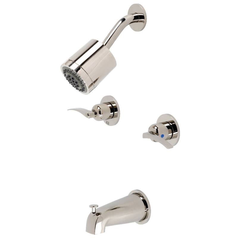 Kingston Brass Centurion Tub and Shower Trim Package with 1.8 GPM - Polished Nickel