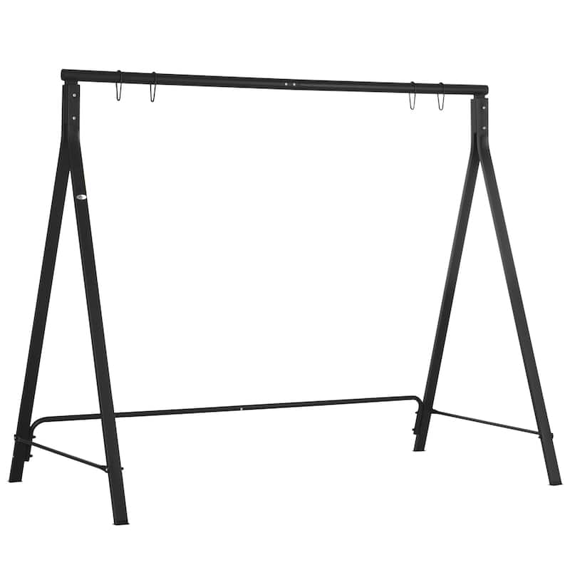 Outsunny Metal Porch Swing Stand, Heavy Duty Swing Frame, Hanging Chair Stand Only, 528 LBS Weight Capacity
