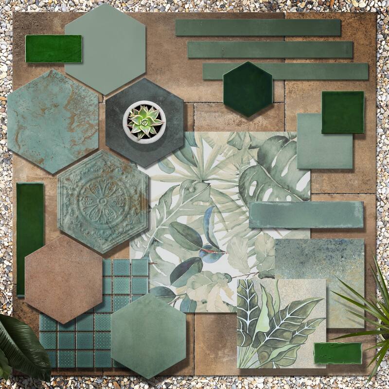 Merola Tile Adobe Terra Modular 39-3/8" x 39-3/8" Porcelain Floor and Wall Tile