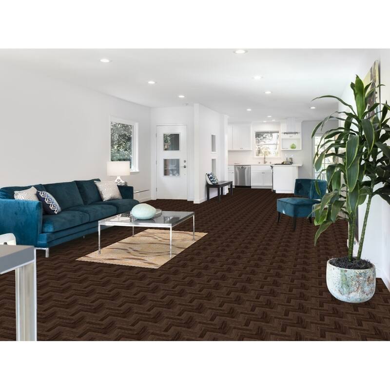 Abstract Oriental Accent Rug Handmade Striped Wool Carpet - 2'9"x 5'1"