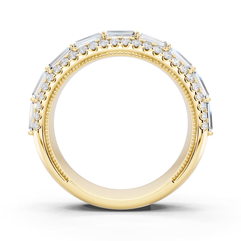 Auriya 14k Gold 2 1/10ctw Lab Grown Diamond East-West Anniversary Ring (E-F VS)