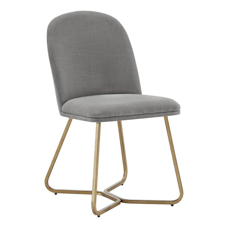 Cheyenne Gold Metal Dining Chair (Set of 2) by iNSPIRE Q Modern - Grey
