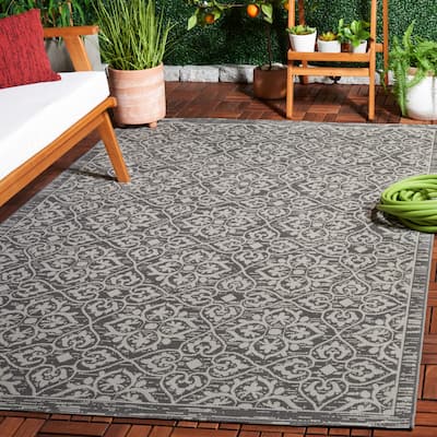 SAFAVIEH Courtyard Kokkie Indoor/ Outdoor Waterproof Backyard Patio Rug