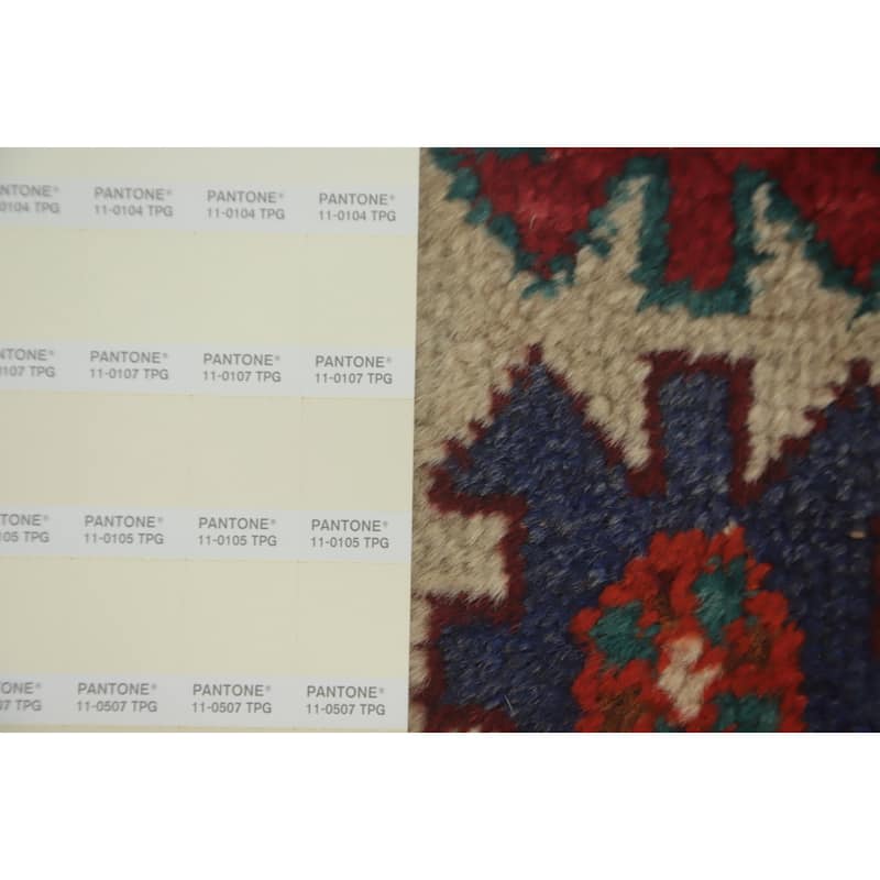 Hand Knotted Oriental 100% Wool Carpet Traditional All-Over Red Shiraz Area Rug - 9' 5'' X 6' 5''