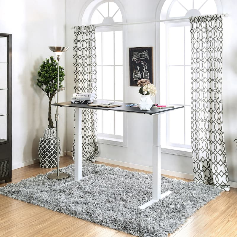Furniture of America Hix Industrial Adjustable Standing Desk