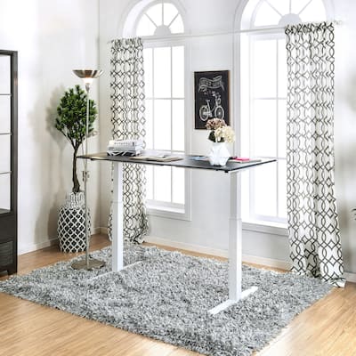 Furniture of America Hix Industrial Adjustable Standing Desk