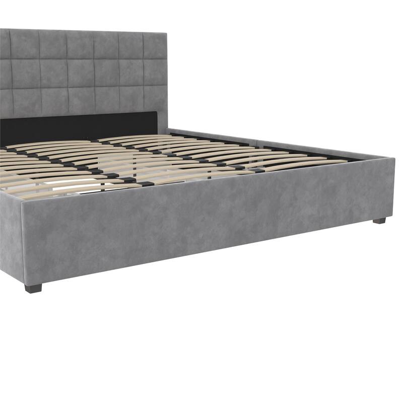 CosmoLiving Serena Upholstered Bed with Drawers