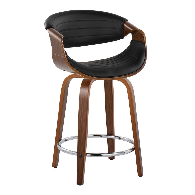 Carson Carrington Kanteborg 24" Fixed-Height Counter Stool with Round Footrest (Set of 2)