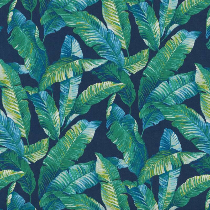 Pillow Perfect Outdoor Hanalei Lagoon Blown Bench Cushion