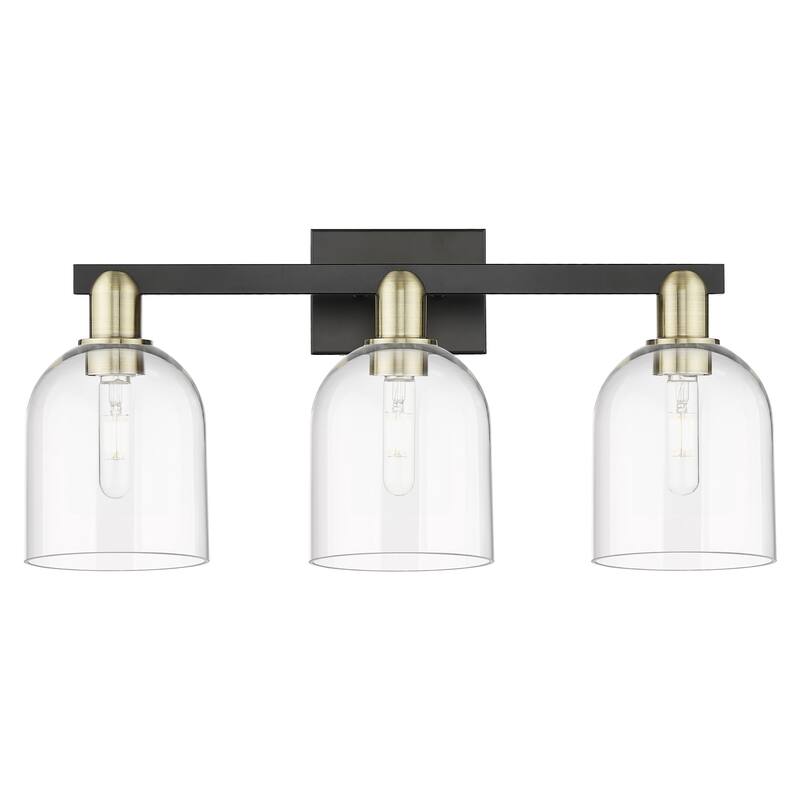 Innovations Lighting 716-3W-12-25 Bella Vanity Bella 3 Light 25" Wide - Black Antique Brass / Clear