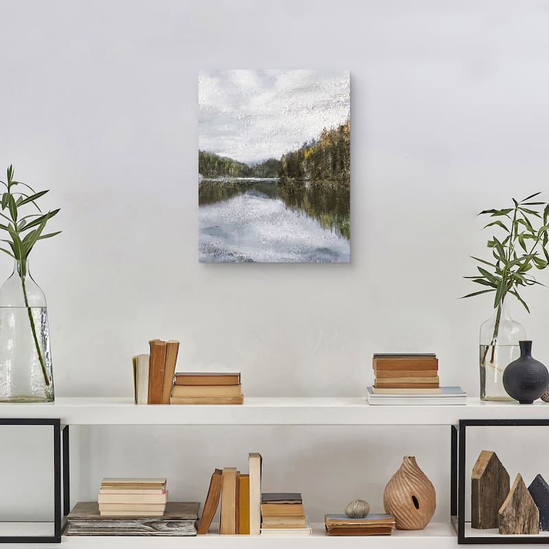 Silver Skies by Studio Arts Canvas Art Print