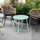 preview thumbnail 46 of 47, Clihome Weather-resistant Outdoor Steel Round Side Table