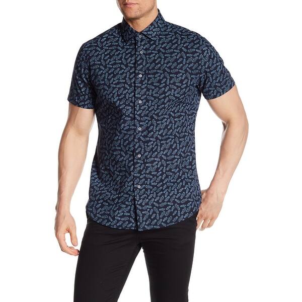 Shop Slate Stone Mens Button Down Car Print Shirt Free