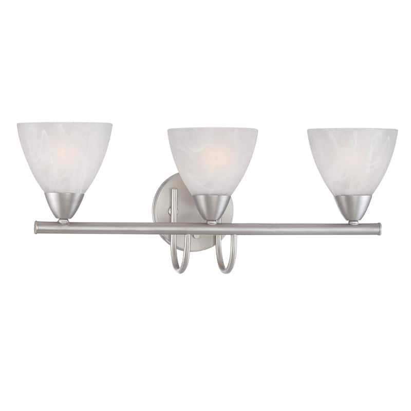 Tia 15.75-inch Wide 2-Light Vanity Light in Matte Nickel - 22.5 - Matte Nickel