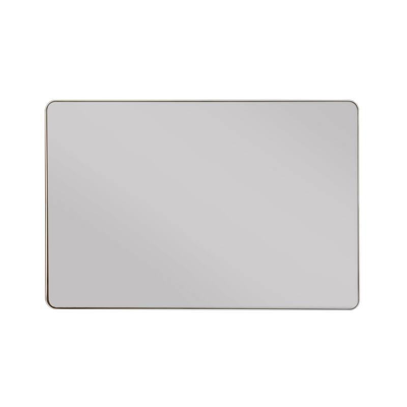 American Furniture Classics Model Gold Framed Rounded Corner Mirror