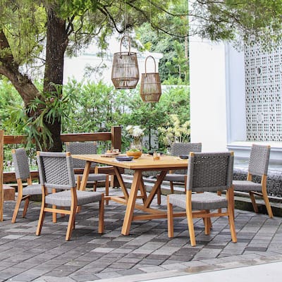 Cambridge Casual Zephyr 7-piece Teak Outdoor Dining Set