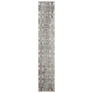 Hand Tufted Grey Wool Rug Multi Sizes Transitional Oriental Design ...