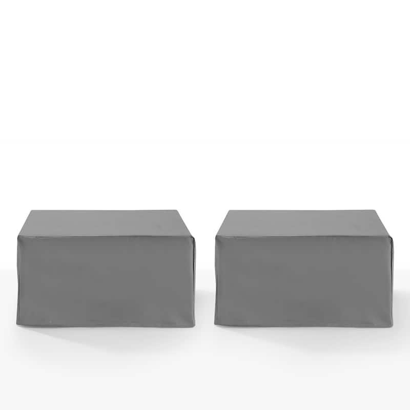 Crosley 2Pc Square Table And Ottoman Furniture Cover Set
