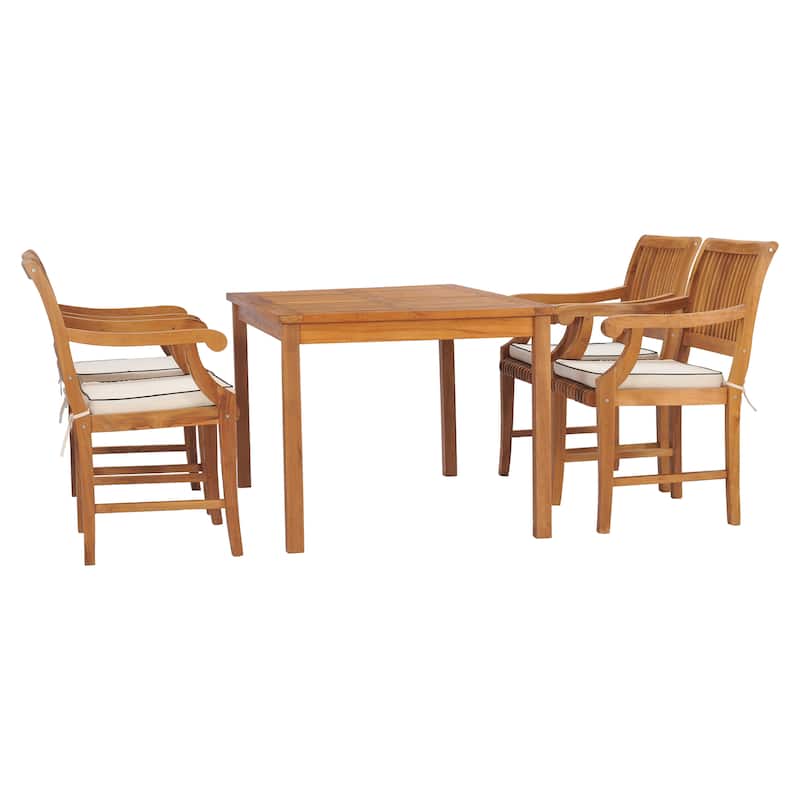 Chic Teak Castle Teak Wood Indoor/ Outdoor Dining Arm Chair
