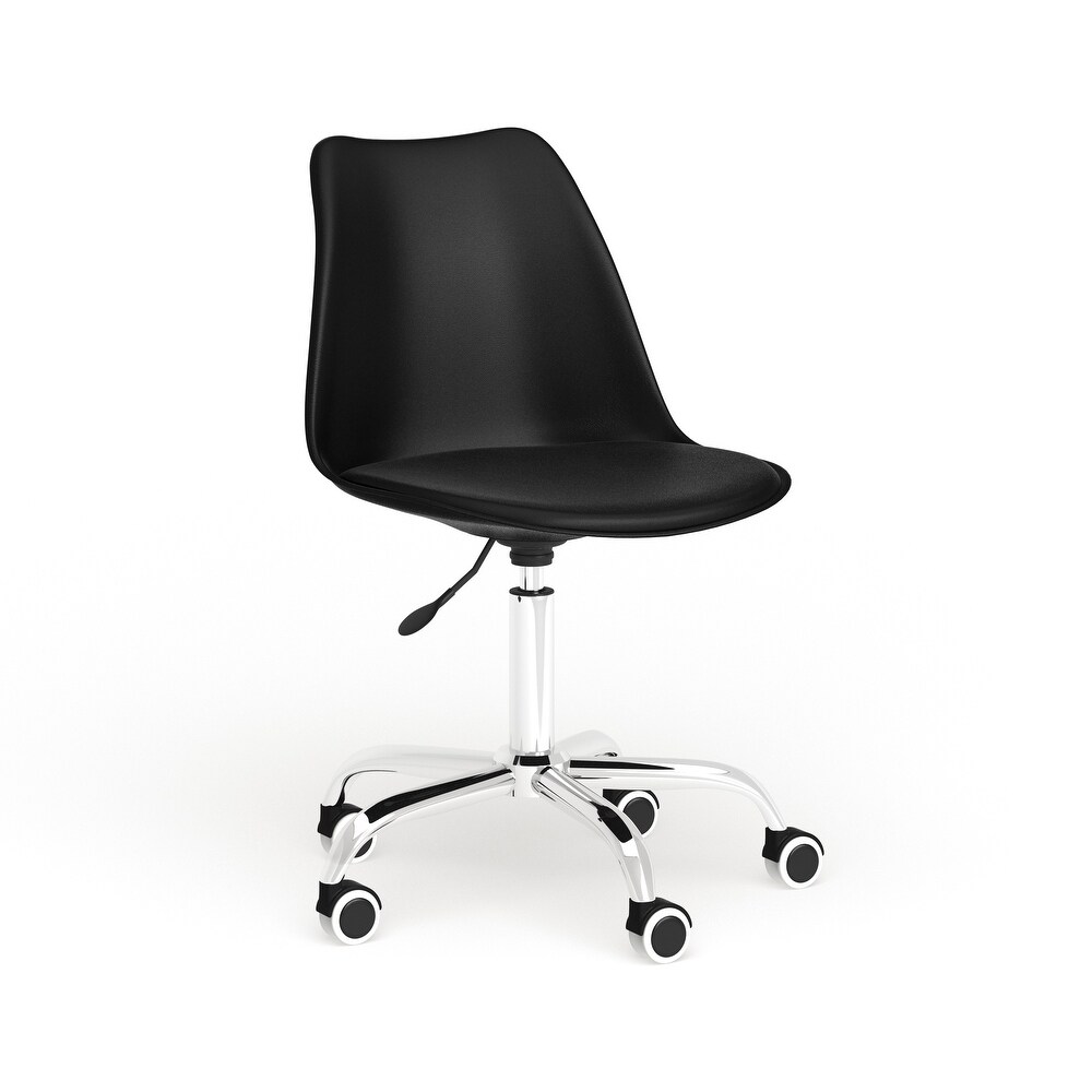 habitat leather office chair