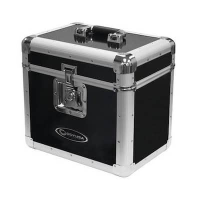 Odyssey KROM Transport Case for 70, 12 Inch Vinyl Records, Silver (2 Pack) - 10