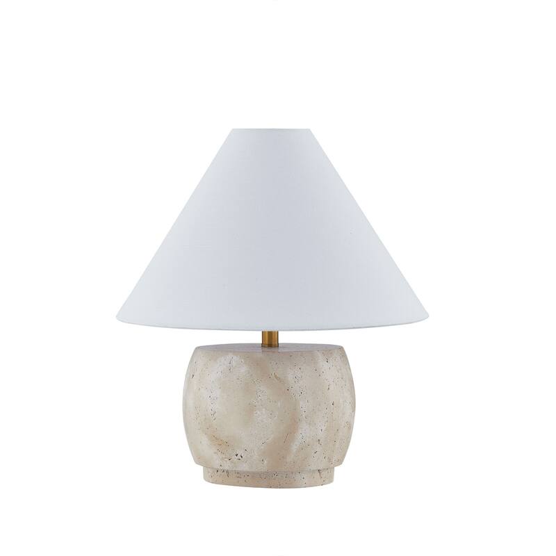 Reno 17" Table Lamp with Linen Shade, Beige
