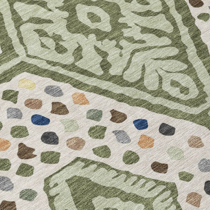 Machine Washable Indoor/ Outdoor Global Nipsey Chantille Rug