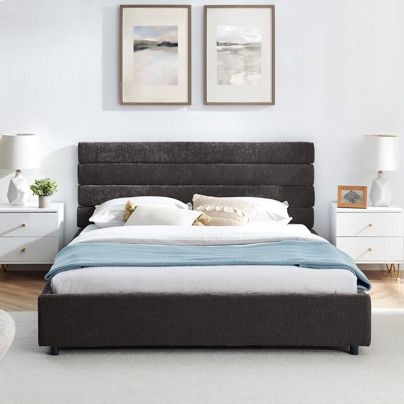 comfortable cushioned bed frame