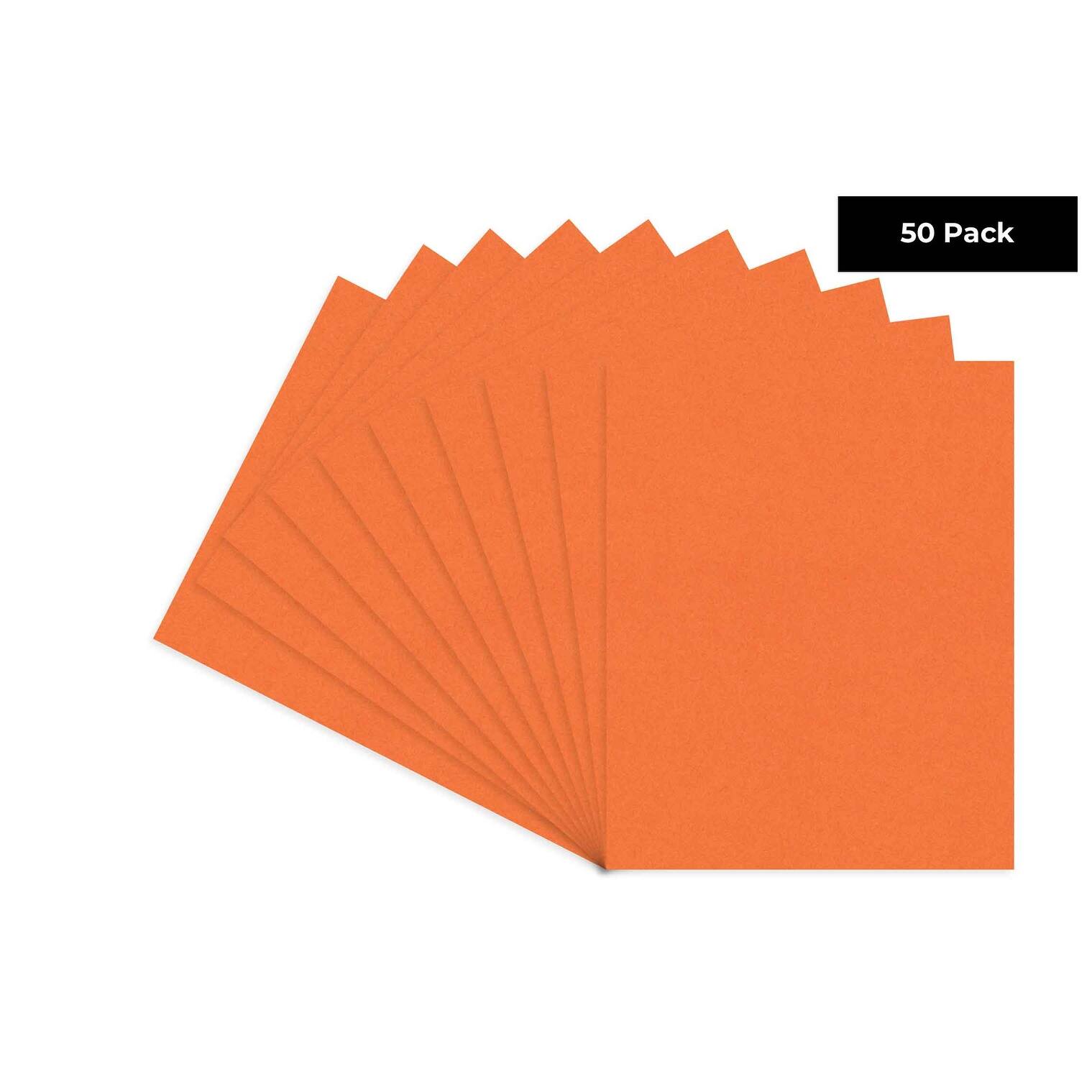 Orange 5x7 Backing Board Uncut Photo Mat Board (50Sheets) Bed Bath
