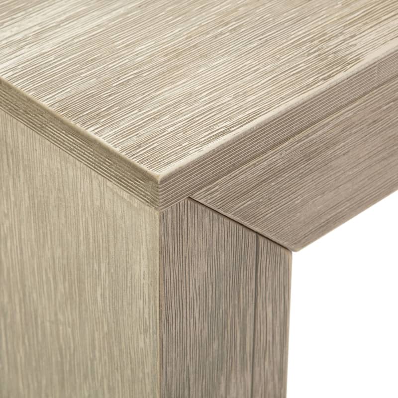 Plank and Beam Modern Rectangular Side Table - 25"