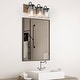 preview thumbnail 10 of 10, Modern Farmhouse Mason Jar 3-Light Bathroom Vanity Lights Glass Wall Sconces - 18"L x 9.5" W x 8"H