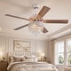 preview thumbnail 21 of 59, 52 or 62 or 72 Inches Crystal Ceiling Fan Fandelier with Lights,For Bedroom Kitchen Patio Remote Control