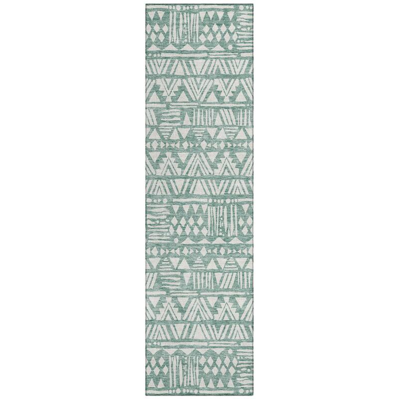 Machine Washable Indoor/ Outdoor Chantille Boho Tribal Rug