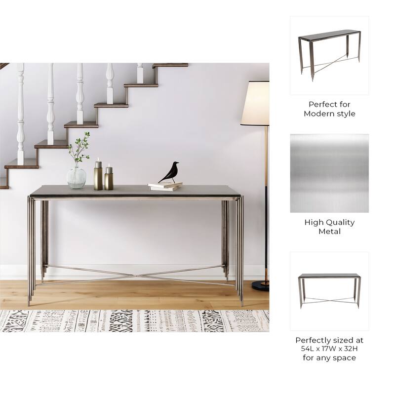 Metal Modern Stone Top Table