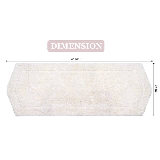 Home Weavers Waterford Collection Absorbent Cotton Machine Washable and Dry Runner Rug