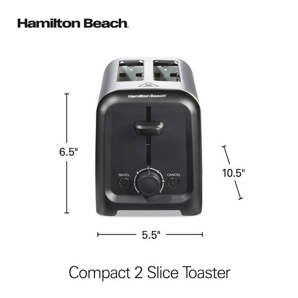 Hamilton Beach Compact 2 Slice Toaster with Wide Slots - Bed Bath ...