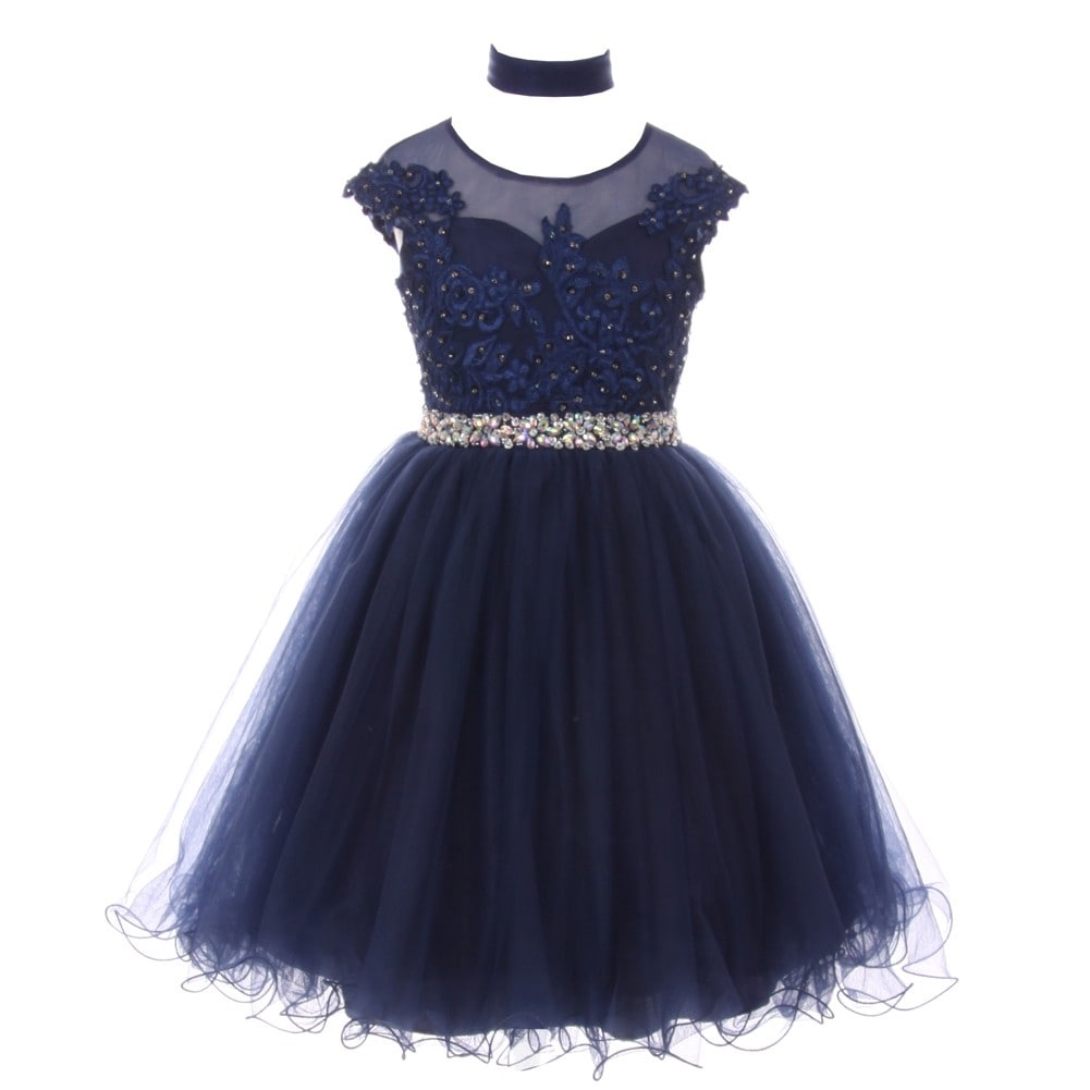 navy childrens bridesmaid dresses